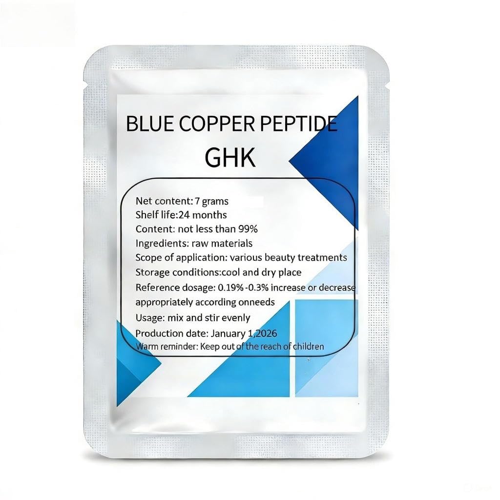 Amazon.com: 99% GHK-Cu Copper Peptide Powder CAS 49557-75-7 7g pack